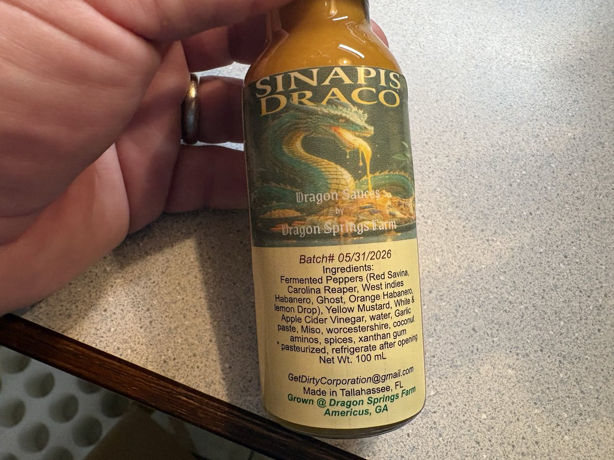 kpm1234's tweet photo. Made 4 new hot sauces today. Hot!  Great flavor. My hands are still burning. Should have worn gloves. 
Going to start passing out to my testing crews tomorrow. I need to use up last years peppers. New plants are loaded with fruit. https://t.co/cWyMPEIoPM
