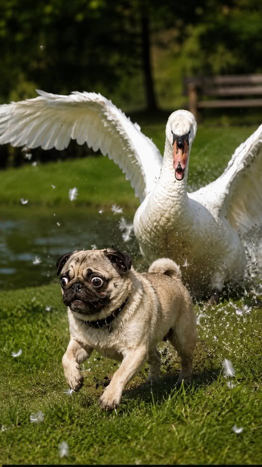 foreverpuglove's tweet photo. Bro said ‘run’ and I didn’t ask questions https://t.co/cFD3I7kLEu