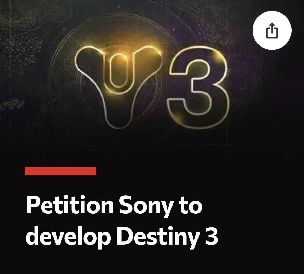 thedestinyshow's tweet photo. 320,000+ Guardians answered the call. We have to keep going. We can save it. 

https://t.co/VHZbm8SHH8

#WeWantDestiny3 #SaveDestiny https://t.co/aHMVNG2sdH