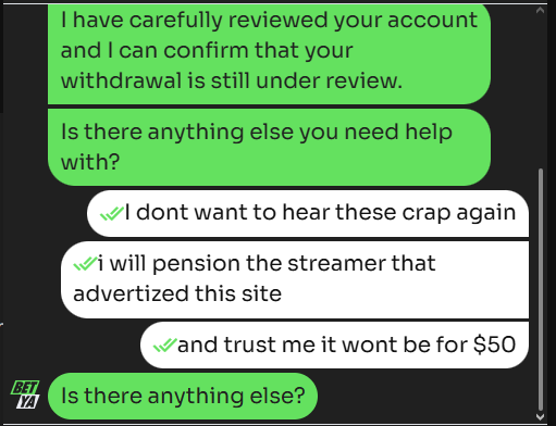 DOVITECHqm's tweet photo. @AndrewBlecin @betyacom @betyacom scammers https://t.co/2aQYfR8vm7