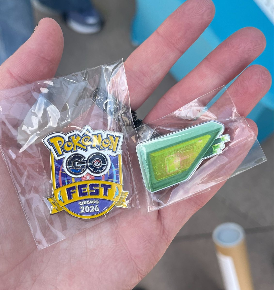 PhantomInk_'s tweet photo. We don’t worry about how much I spent at the pop up shop but anyways, I adored the photo ops scattered around the area:) 
#pokemongofest2026 
Crazy to think I’ve been playing for (almost) a full ten years now. https://t.co/EGdO3mTCLv