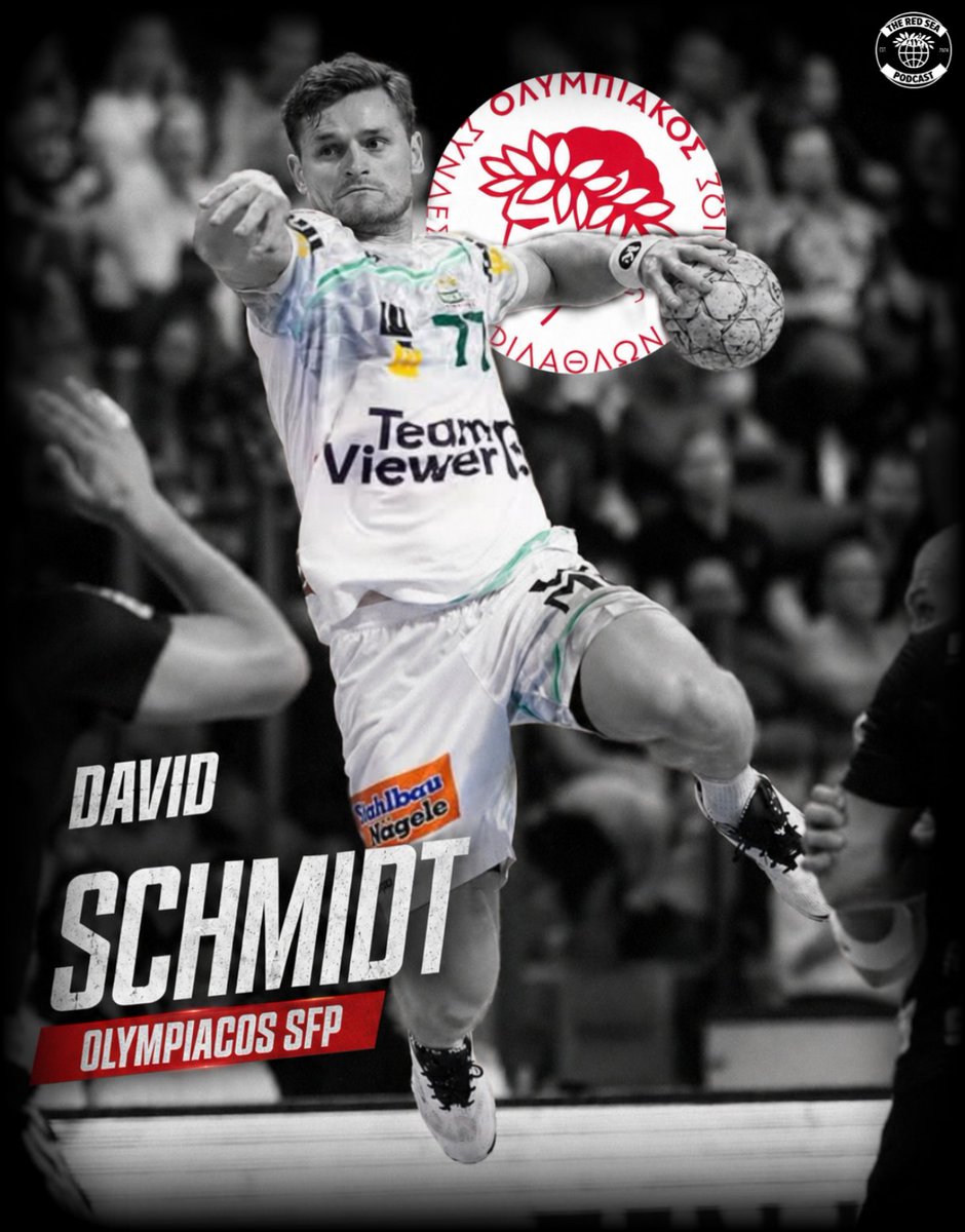 RedSeaPodcast's tweet photo. 🥅 | Olympiacos have secured the services of German Right Back (32 y.o / 1,90 cms) David Schmidt for next season!
(✍🏻 / @P_Sachtouris)
#OlympiacosSFP #Handball #HandballPremier #olympiacos https://t.co/OG1xHdCeNO