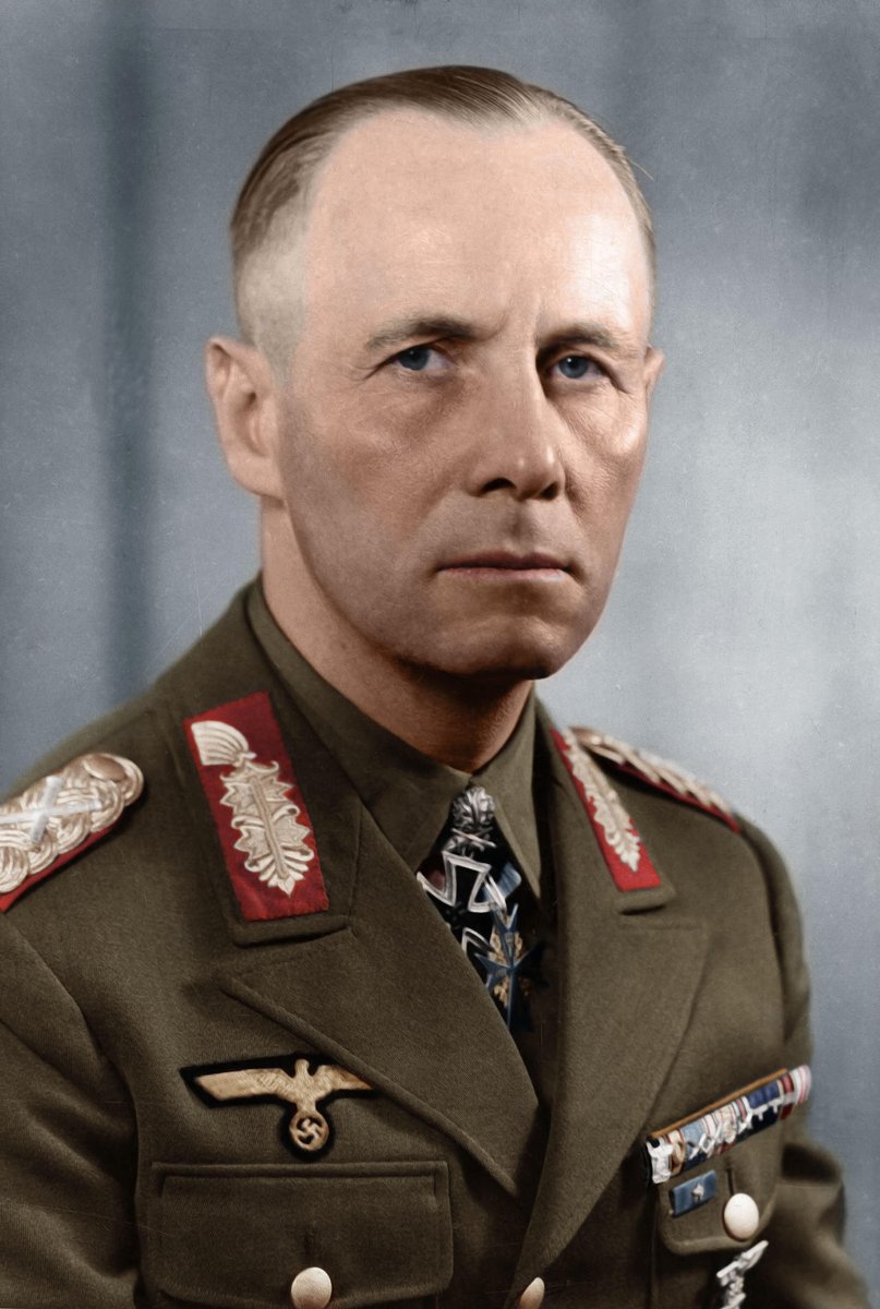 VoicesofWW2's tweet photo. Everyone "knows" Rommel was secretly in on the plot to kill Hitler. Here is the uncomfortable truth: he probably wasn't, and the legend that says he was may have been built partly to launder a Nazi field marshal's reputation.

Rommel had contacts with the conspirators. Some of them clearly hoped Germany's most famous and popular general would lend his name to a new government once Hitler was gone. That part is real. But "the plotters wanted him" is not the same as "Rommel was planning a bomb."

The hard part for the legend is this. Most evidence suggests Rommel was actually against assassinating Hitler. He seems to have favored arresting him and putting him on trial, not blowing him up in a briefing room. The historian Ian Beckett argues there is no credible evidence Rommel had more than limited, superficial knowledge of what was coming. Others think the conspirators read his vague grumbling as approval he never actually gave.

So where did the heroic "Rommel was one of the good ones" story come from? Mostly from what happened next. After July 20, his name surfaced under interrogation and torture. On 14 October 1944 two generals arrived at his home with a choice: stand before Hitler's People's Court, where conviction and the destruction of his family were guaranteed, or take cyanide and be buried as a war hero with a state funeral and a cover story about a stroke.

He took the cyanide. He was dead within minutes, in the back of a car on a quiet road.

Here is the twist. The forced suicide is exactly what made people assume he must have been deeply involved. Surely Hitler wouldn't kill his most celebrated general over nothing. But the record suggests the regime killed him on thin evidence, partly because he had become too popular and too quietly disloyal to risk a public trial.

The honest verdict: Rommel almost certainly knew something was in the air and chose not to report it, which under that regime was itself a death sentence. But the image of Rommel the active anti-Hitler conspirator is less history than it is a myth that grew on his grave, useful to a postwar Germany that badly wanted at least one clean hero in a Wehrmacht uniform.