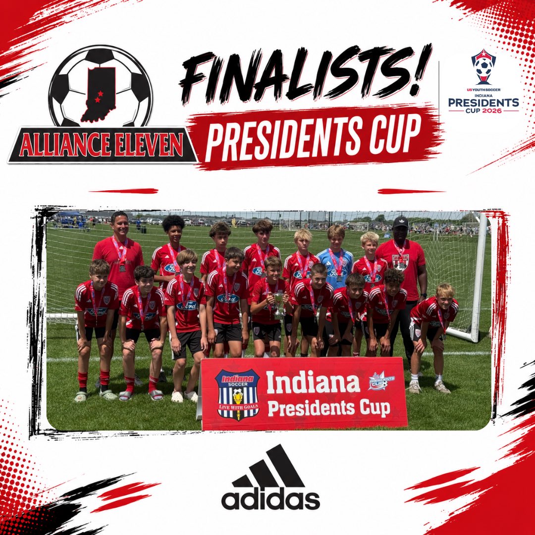 alliance_in's tweet photo. ⚽️ Presidents Cup Finalists ⚽️
Congratulations to our Alliance Eleven 2012 Boys on an incredible run on the Presidents Cup. 

Great work, boys. Proud of you all! ⚽️👏 https://t.co/ntV94nc2ti
