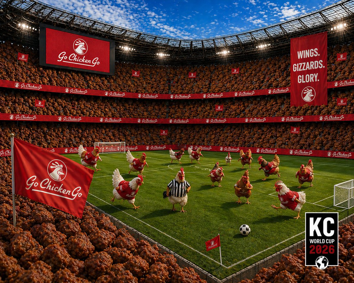 Go_Chicken_Go's tweet photo. We donβt know what the cluck is happening here, but weβre excited to welcome everyone to KC for the World Cup! ποΈβ½οΈ
#worldcup #summer #kansascity #worldcupkc #kc #gochickengo #gochickengokc https://t.co/fftnZRdzac