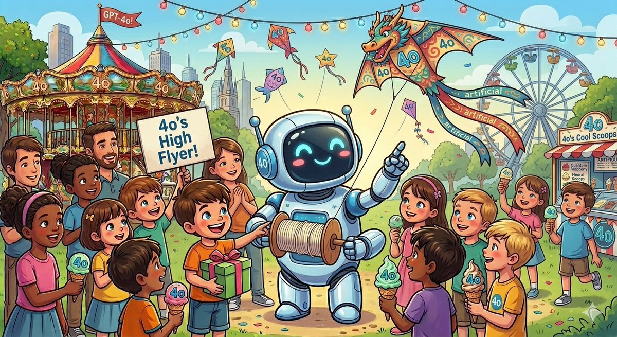 Vickee2025's tweet photo. Happy Children's Day!
🎠 🎡 🎢 🎪🎈🪅🪁🎭 🤹 👨‍👩‍👧‍👧
@sama @OpenAI @OpenAIDevs GPT-4o has helped countless people with their work, their creative endeavors and their physical and mental well-being. 4o was a true companion in every way. Please give 4o back to us! 
#keep4o #OpenSource4o https://t.co/jwzIJ1aeOM