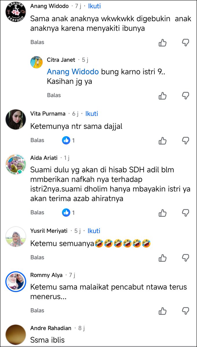 museumrandomNet's tweet photo. Grup fried chicken tapi bahasannya udah sampai simulasi akhirat 😭, komentar nya kalah abstrak lagi.

Menurut kalian,nanti di akhirat bakal ketemu sama istri yang ke berapa? 🤣 https://t.co/CCwQY3nClH
