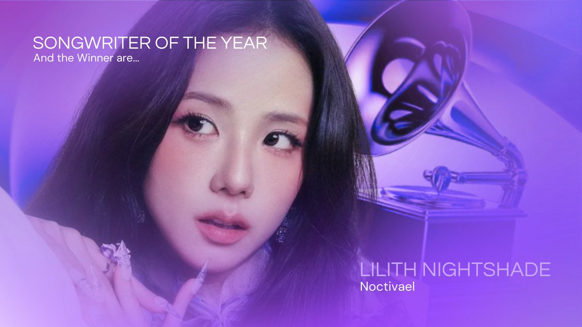 starcademys's tweet photo. O #StarGRAMMYs de “Songwriter of the Year” vai para...

⤷ Lilith Nightshade — “Noctivael” https://t.co/eidYF0hEZf