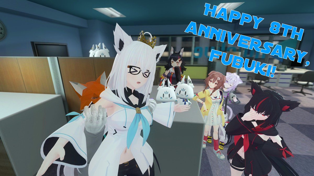 FBKForever's tweet photo. #王よ８周年です 

Happy Anniversary, Fubuki! 
Please shine many-many years! 😊 https://t.co/mEgH6iStRX