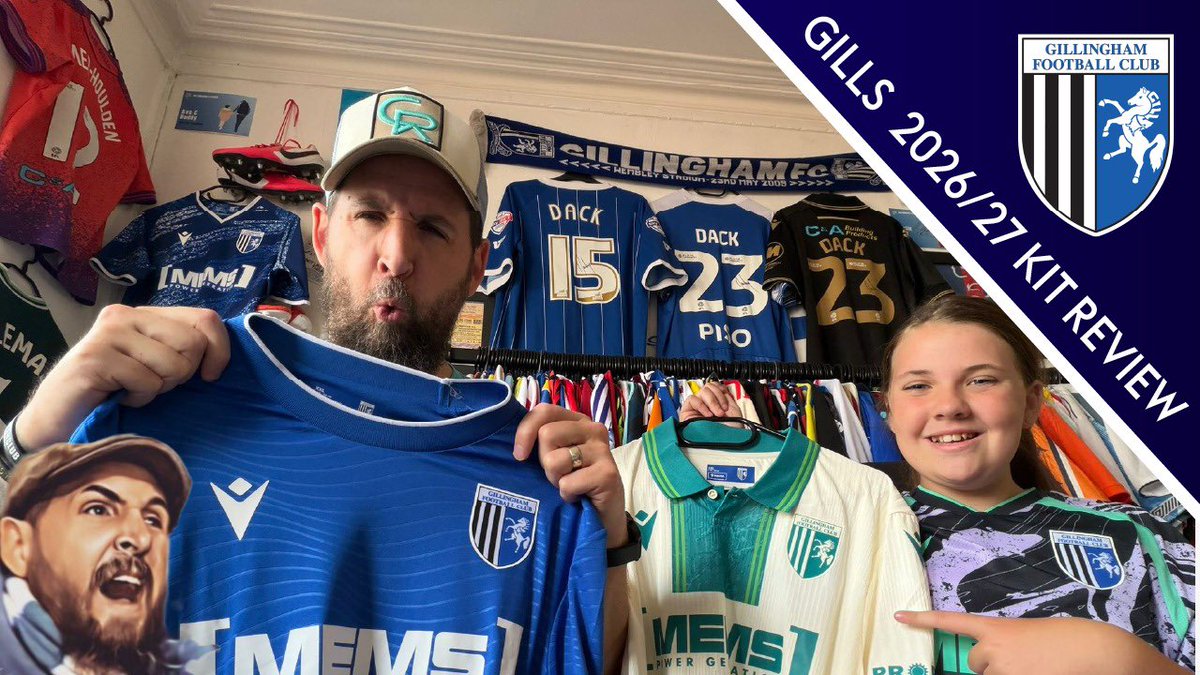 GillsInTheBlood's tweet photo. 🎥 GILLS 2026/26 KIT REVIEW…

It’s that time of the year again, the new kits are out & have caused plenty of online discussion, so here are my thoughts on the 26/27 offerings.

💙 Traditional home kit 
🤦🏻‍♂️ That rear of shirt sponsor again 
🤢 Too much green? 
🎨 An arty alternative? 
👕 Football shirt landscape changing 

🔃 Please repost & subscribe, both of which are free to do 🛎️

#EFL #EFLLeagueTwo #League2 #LeagueTwo #Football ⚽️ 

@Bootroom_tv @Jebbo37 @GamingBlomp @Topliss94 @Joeskelton1620 @TonyToony31 @FBLowdown @LowerLeagueLook @OffTheLineBlog 

@ShannonGalinson @BradGalinson 

#Gills #GFC 💙💚🖤💜

https://t.co/TMIjdQBYG6