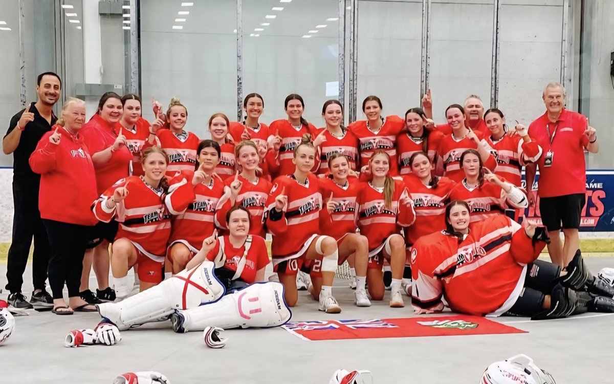 docmaclax's tweet photo. The 2023 Canadian Lacrosse Champion Women's U17 Team Ontario. Of the 47 All Star and Provincial teams I coached this was one of my very favourites. It was a pleasure and an honour coaching with Stephen Evans and JJ Van Goozen 
@TeamOntarioLax 
@LacrosseCanada 
@PtboMinorLax https://t.co/rPTnOjYZXI