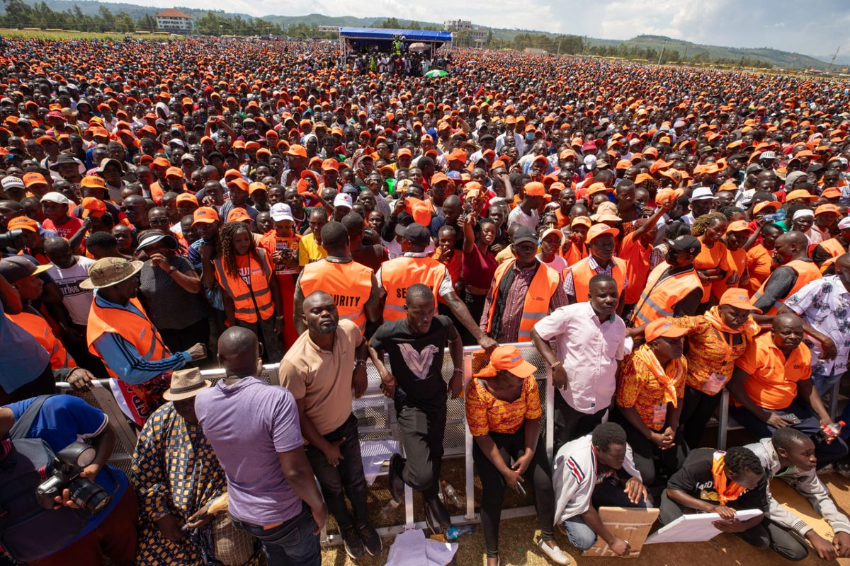 SenHamidaK's tweet photo. I joined thousands of ODM supporters today at Kirembe Grounds in Kisumu for the Wabiro Kisumu rally. The energy, unity, and commitment to our shared vision for a stronger and more prosperous Kenya were truly inspiring. #ODM #WabiroKisumu https://t.co/lxQSRs4fos
