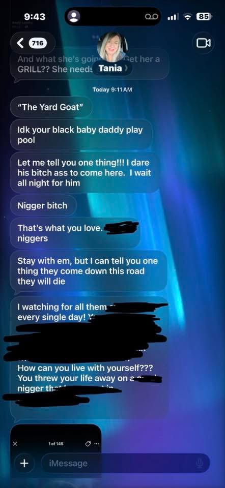 bAnthonYsr's tweet photo. A racist White woman who is a Registered Nurse in Louisiana is upset that her daughter had a baby for a Black guy &amp; her daughter went to Facebook to EXPOSE her blatant bigotry‼️

The level of RACISM in these text messages‼️🤯 but I am not surprised one bit‼️🤦🏽‍♂️ https://t.co/sq7EaLthk4