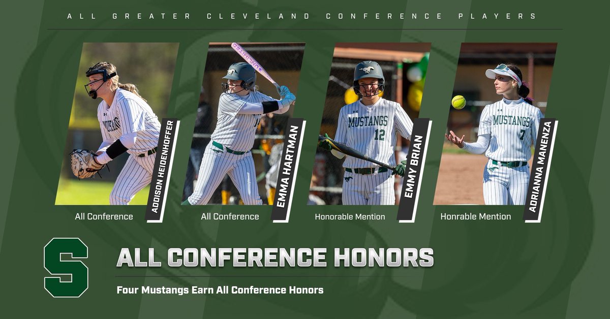 SHSmustangsSB's tweet photo. District, Conference &amp; County Awards! Congrats girls - well deserved! 💚 https://t.co/mhY85tblTL
