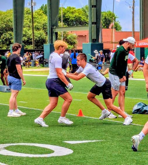HRayburn2029's tweet photo. Had a great time at @UAB_FB mega camp today! Got some great work in and can’t wait to keep working! @HallTechSports1 @RecruitsAlabama @tadniblett @barringtonb16 @CoachStoutUTM @Coach_Flaherty @CoachAdamMann @davidweeks34 @CoachTaylorReed @ChelseaHornets @RecruitTheC https://t.co/AefXYTKFHP