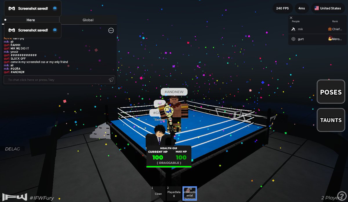 Gilbertobeast11's tweet photo. #ANDNEW @IFWRobloxRW INTERCONTINENTAL CHAMPION. GG's 5/2 Josiah Ethan 

#TheRuler https://t.co/KTxGsXeteJ