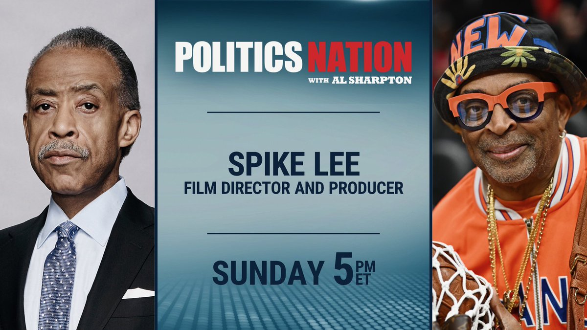 TheRevAl's tweet photo. Tune in to #PoliticsNation today at 5 PM ET on MSNOW.

I’ll be joined by legendary filmmaker Spike Lee for a conversation on culture, storytelling, the state of our nation, and the power of using your voice in times that demand courage and conviction.

Don’t miss it. https://t.co/XL8aVhXe4Q
