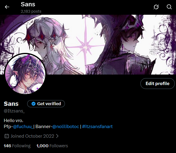 Itzsans_'s tweet photo. ITS TIME TO RETIRE MY MOMMA. TY FOR 1k ON ALL PLATFORMS BRO OMG. I LOVE ALL OF YOU https://t.co/iF6r7qO6IH