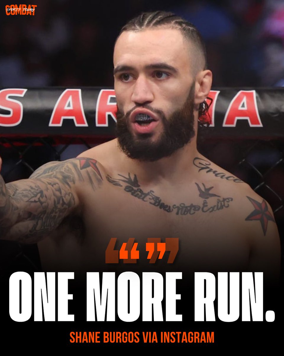 CSTodayNews's tweet photo. 🗣️ Former UFC/PFL fighter Shane Burgos announces return to MMA after 2.5 years away from the sport. 

“One more run. I needed that break from fighting. The weight cuts, the training camps, everything that goes into it burned me out. That's in the past tho. I've never stopped woking. I need to be back in that fire again. I miss it. Excited for whatever's next..”

(via @HurricaneShaneB)