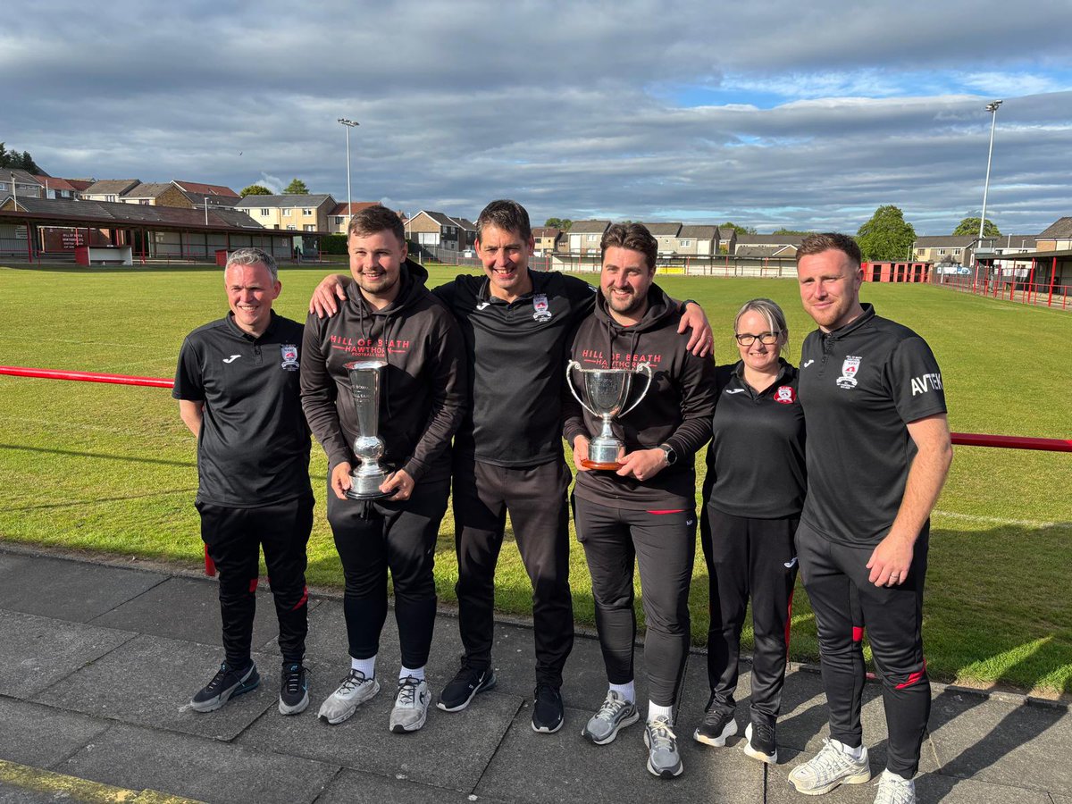 hawshob's tweet photo. That’s the double! Another trophy for the Haws!🏆🏆 

🏆 East of Scotland Premier League Champions 2025-26
🏆 RJM Sports League Cup Winners 2025-26

More photos on our Facebook page 👇👇
https://t.co/l40PnQGtdQ https://t.co/LRFpMAXO6g