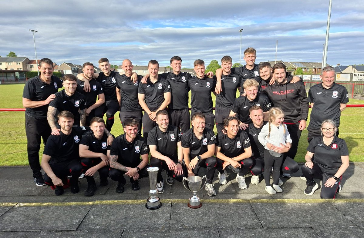 hawshob's tweet photo. That’s the double! Another trophy for the Haws!🏆🏆 

🏆 East of Scotland Premier League Champions 2025-26
🏆 RJM Sports League Cup Winners 2025-26

More photos on our Facebook page 👇👇
https://t.co/l40PnQGtdQ https://t.co/LRFpMAXO6g