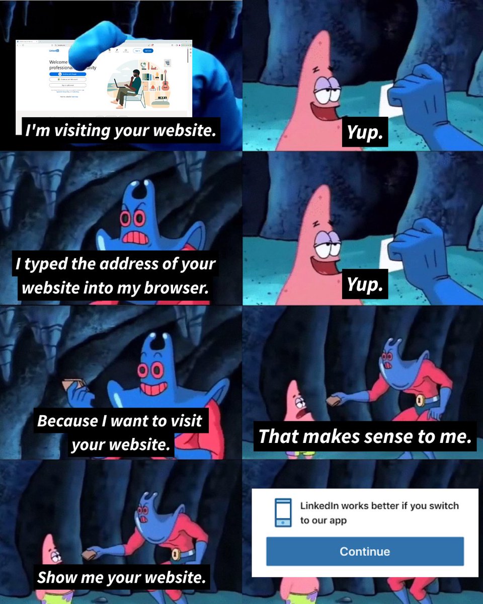 brave's tweet photo. Brave blocks “switch to our app” pop-ups by default to make the Web a little less annoying. https://t.co/wqopoIyYXC