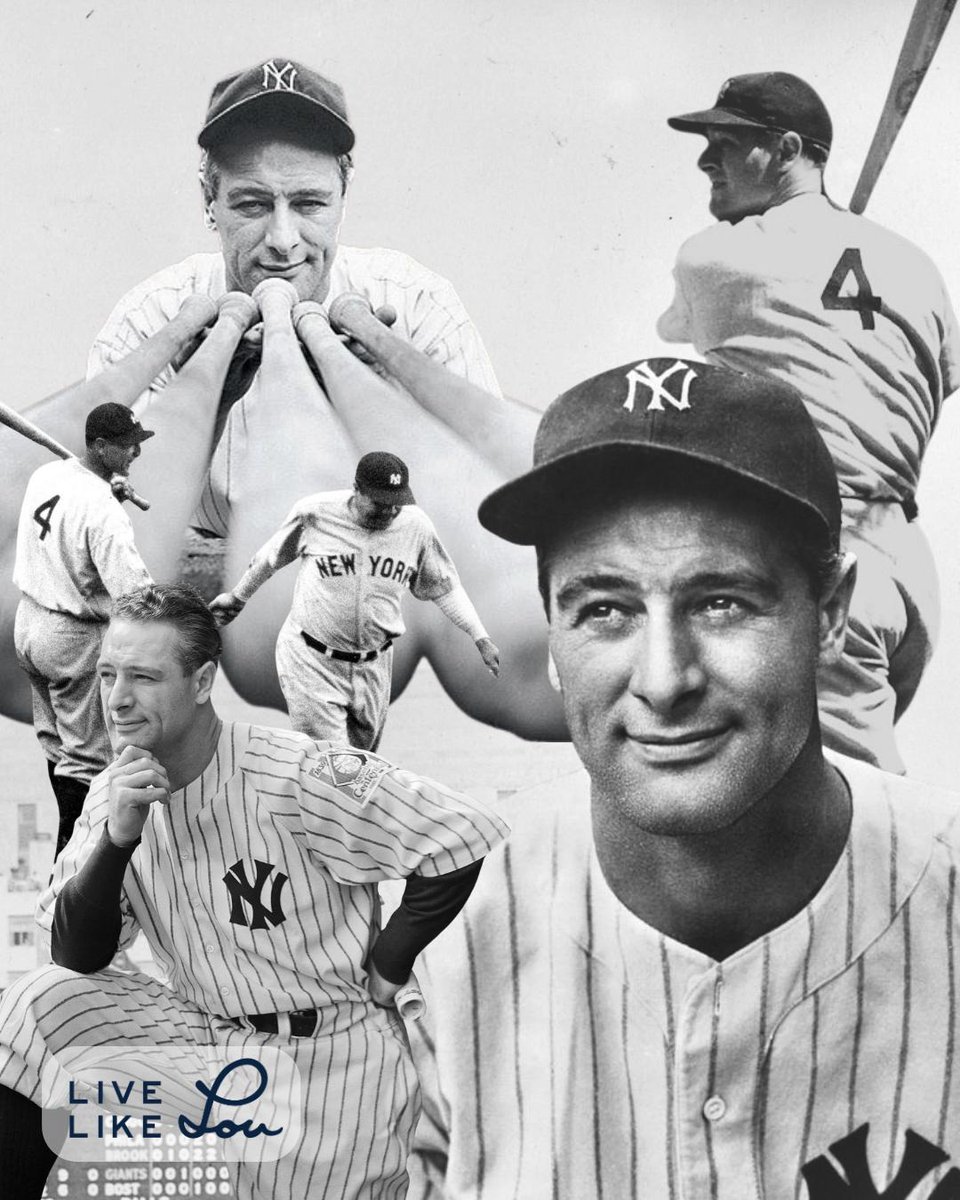 LiveLikeLou4's tweet photo. Why do we celebrate Lou Gehrig Day on June 2? ⚾️💙

It marks the beginning of Lou Gehrig’s record-setting streak of 2,130 consecutive games played in 1925, &amp; it’s also the day he passed away in 1941.

A day of history. A day of legacy. A day of impact.

#LouGehrigDay https://t.co/HdZEVCAtmr