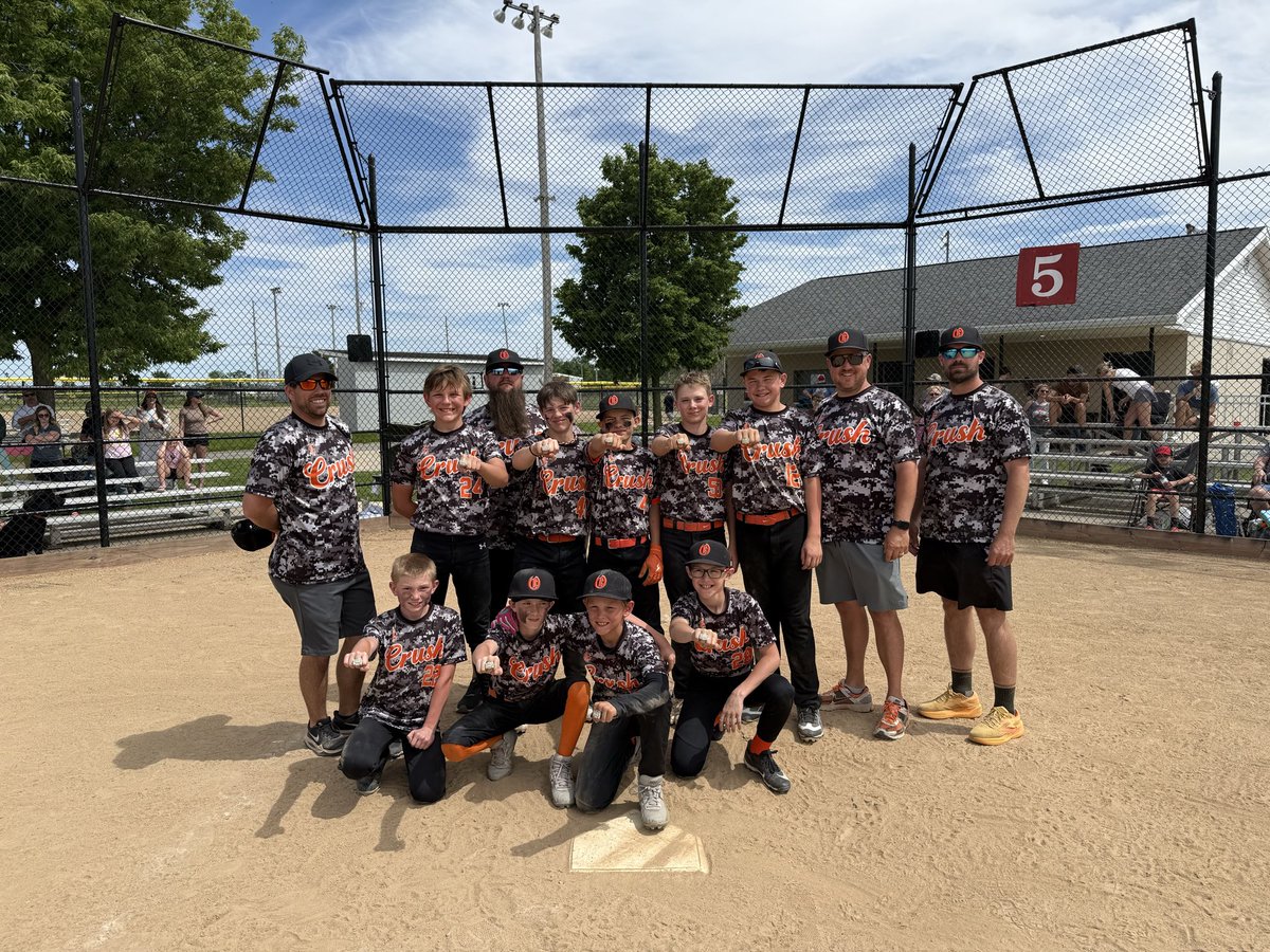 WapakClassic's tweet photo. Congratulations to our 12U Champions Crush 12U⚾️ https://t.co/xsUBQ3rSei