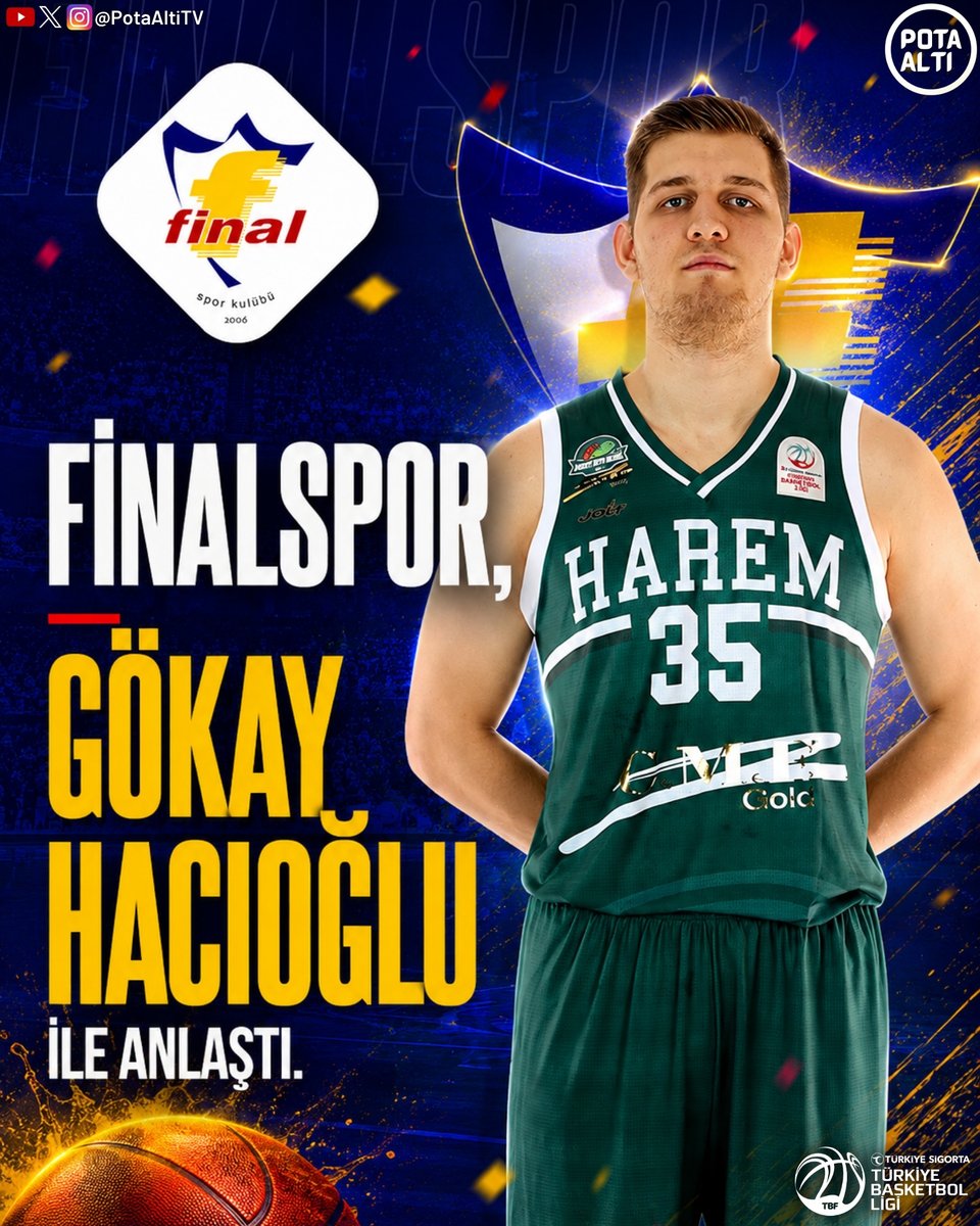 PotaAltiTV's tweet photo. 🏀 TBL'de ve BSL'de Transfer Gelişmeleri ✅

Finalspor 🤝 Tayfun Erülkü (RESMİ)
Finalspor 🤝 Ali Efe Barış (via: https://t.co/2aprZmafwa )
Finalspor 🤝 Gökay Hacıoğlu (via: https://t.co/2aprZmafwa )
Çayırova Belediyesi 🤝 Enes Berkay Taşkıran (via: https://t.co/2aprZmafwa )

#TBL #BSL