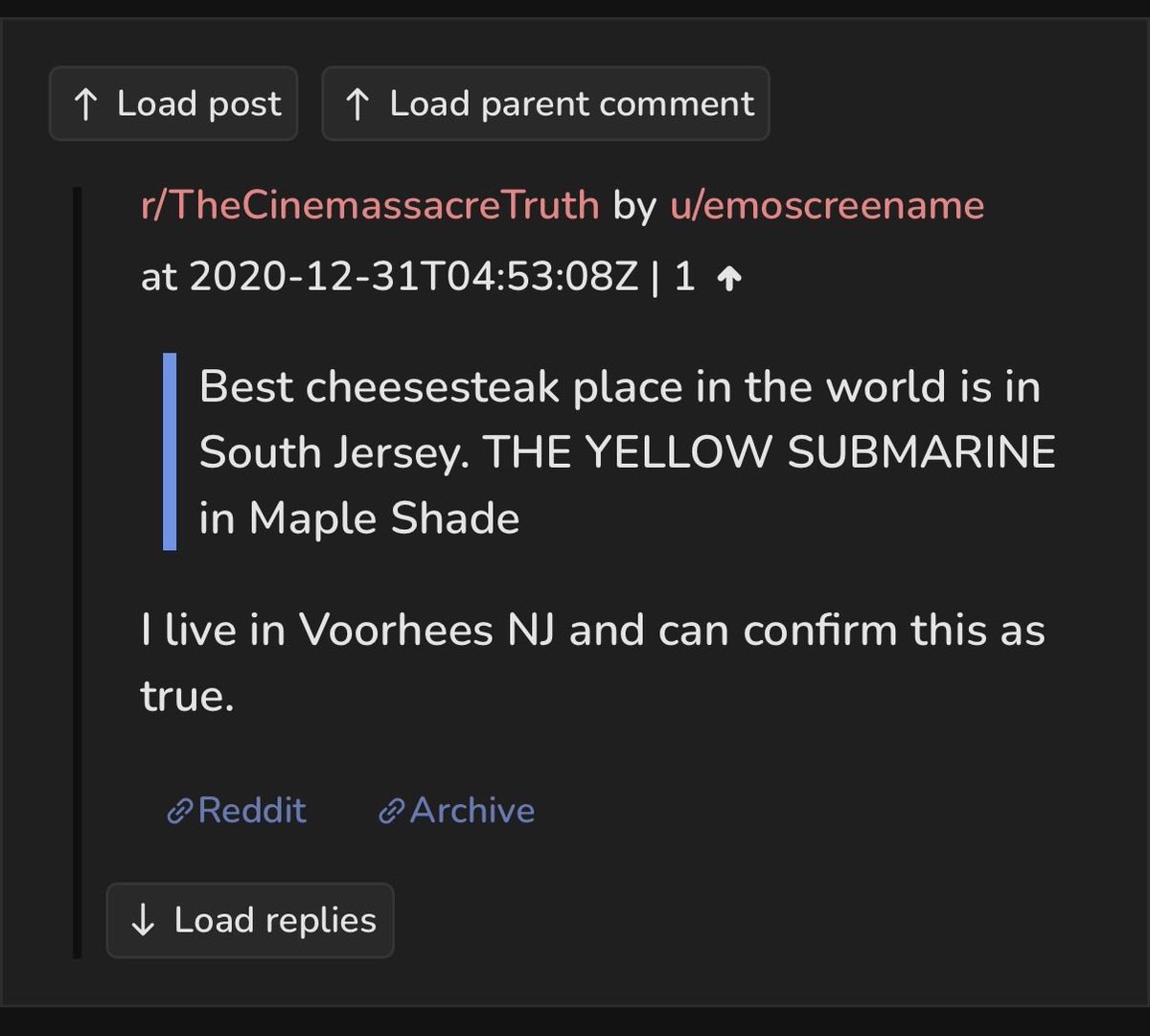 CooperFolly's tweet photo. @cinemassacre r/TheCinemassacreTruth moderator u/emoscreename aka Jay Hayes from Voorhees, New Jersey confirms he’s from Voorhees https://t.co/SJmSQ1ORwK