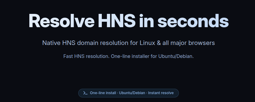 ENSHNS's tweet photo. Resolve HNS/DNS/ENS on @ubuntu in seconds:  https://t.co/DZg1Czp6ef https://t.co/PHfSENnAgT