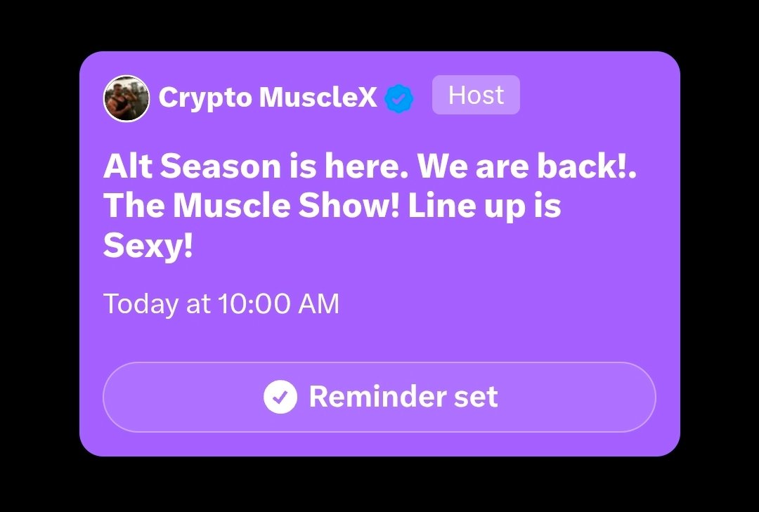 Degen_Hardy's tweet photo. 🚨 ALPHA IS LOADING 🚨

In just a few hours, this X Space goes live and it's absolutely stacked with alpha.

Here 👇
https://t.co/UfLCQW0iuP

Fade at your own risk anon.

solana:CcLd8HTAKLWtQHatqPwBQjtuCA72FNB9E1ckRTEzpump https://t.co/WouxaIQsWd