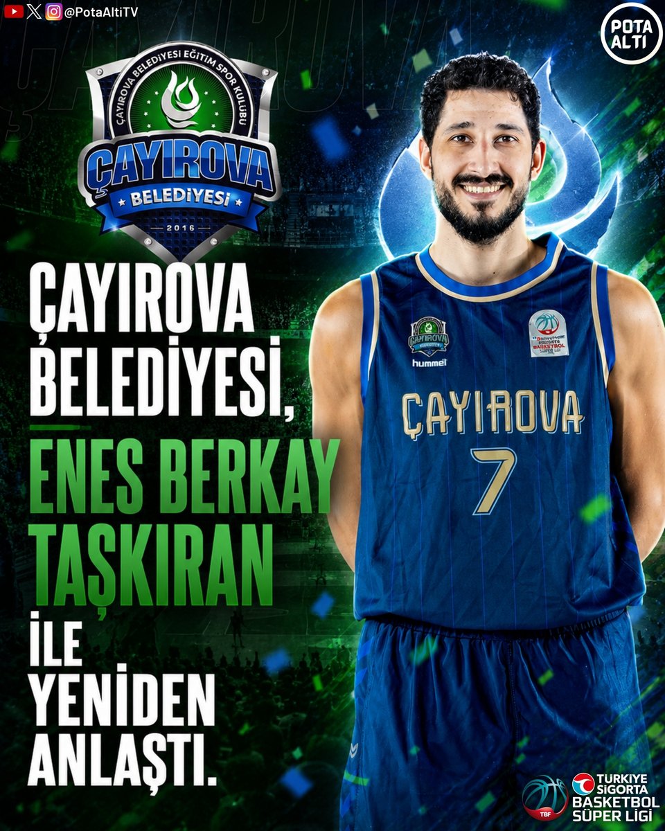 PotaAltiTV's tweet photo. 🏀 TBL'de ve BSL'de Transfer Gelişmeleri ✅

Finalspor 🤝 Tayfun Erülkü (RESMİ)
Finalspor 🤝 Ali Efe Barış (via: https://t.co/2aprZmafwa )
Finalspor 🤝 Gökay Hacıoğlu (via: https://t.co/2aprZmafwa )
Çayırova Belediyesi 🤝 Enes Berkay Taşkıran (via: https://t.co/2aprZmafwa )

#TBL #BSL