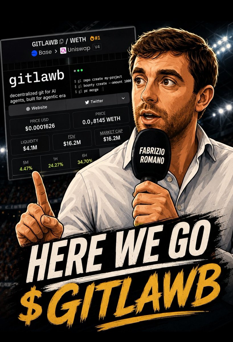 Crypto_pach's tweet photo. $GITLAWB to 100M is starting to feel less like a prediction and more like a transfer confirmation.

Here we go. https://t.co/WV3Rn2weP7