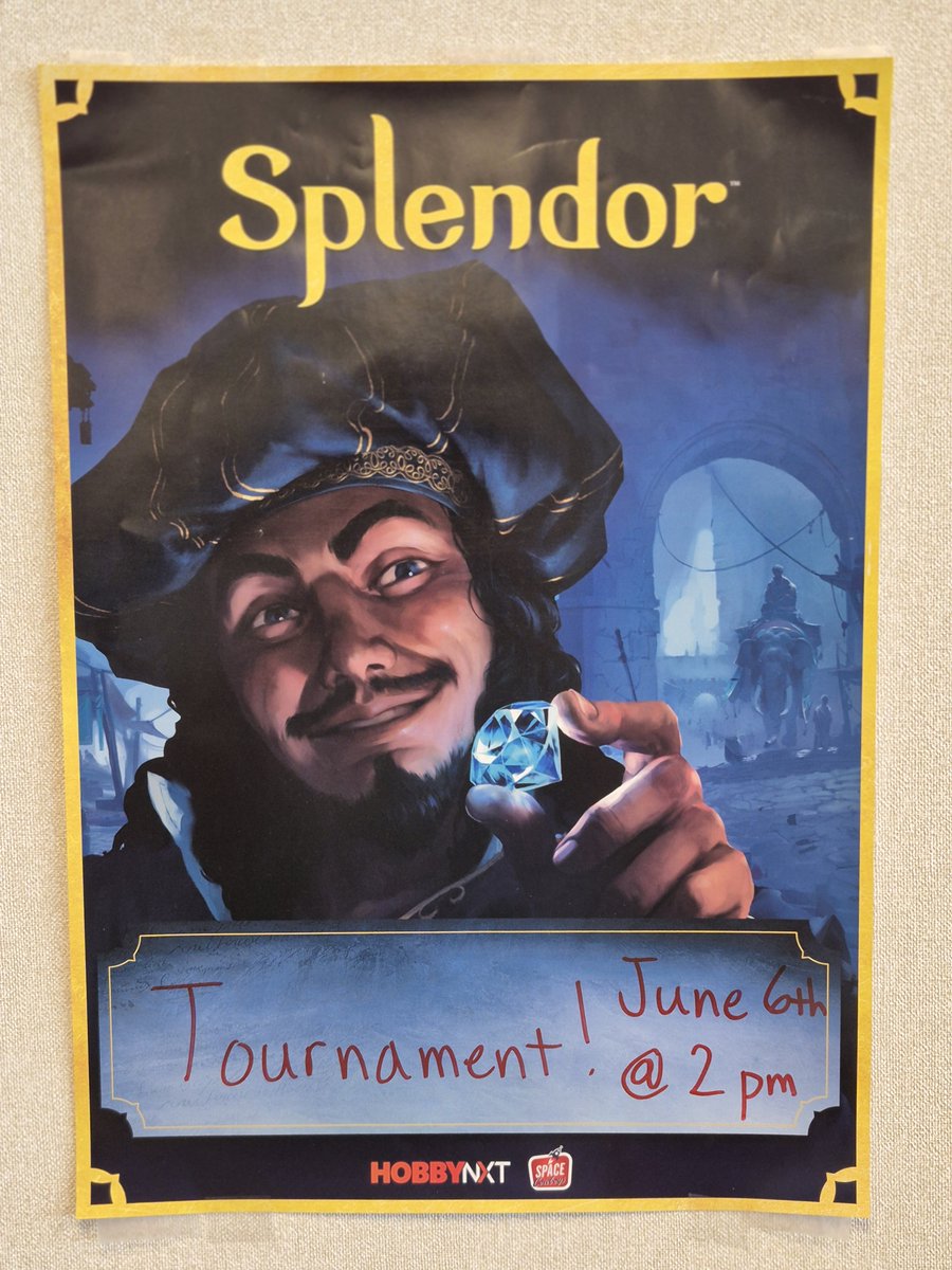 owl_bard's tweet photo. Hey folks! Join us Saturday @ 2pm for our Splendor/Splendor Duel tournament in celebration of International Tabletop Day! Spots are limited. Use the link below to reserve yours now.

https://t.co/2tX6n0ajJ7 https://t.co/JbCKhWbIJb