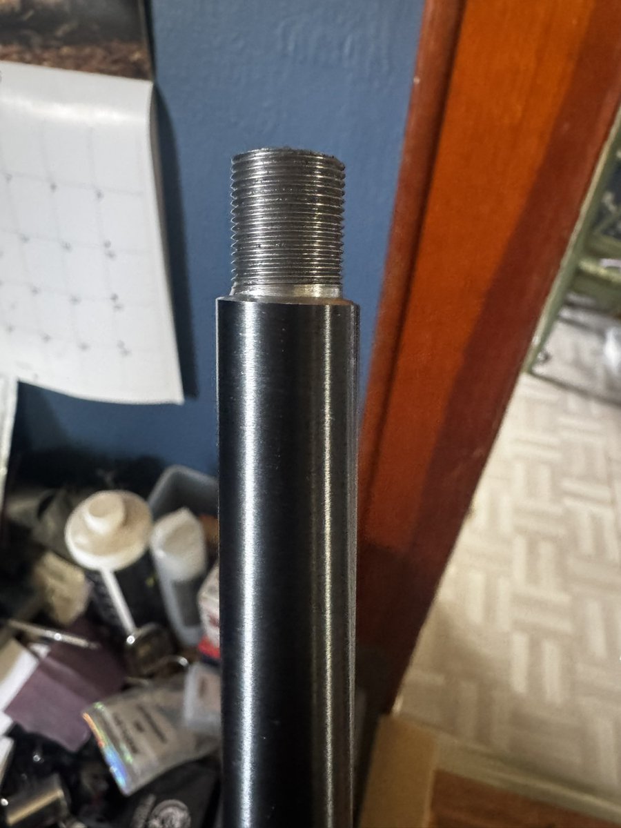 Atticus_0710's tweet photo. Completed my first 10/22 barrel threading project! Annular kit is from Carolina Shooters Supply. All in all an easy process! https://t.co/zKDhT22jWV
