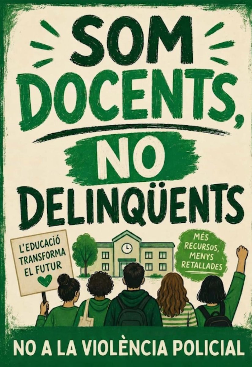 s_spardo's tweet photo. @IreneMontero Somos profesoras, no delicuentes. Todo nuestro apoyo a la compañera agredida. Luchamos pacíficamente por defender lo público, por dar lo mejor a nuestro estudiantado cada vez con menos recursos. Y por trabajar en condiciones dignas. https://t.co/hkRz8EQKzt