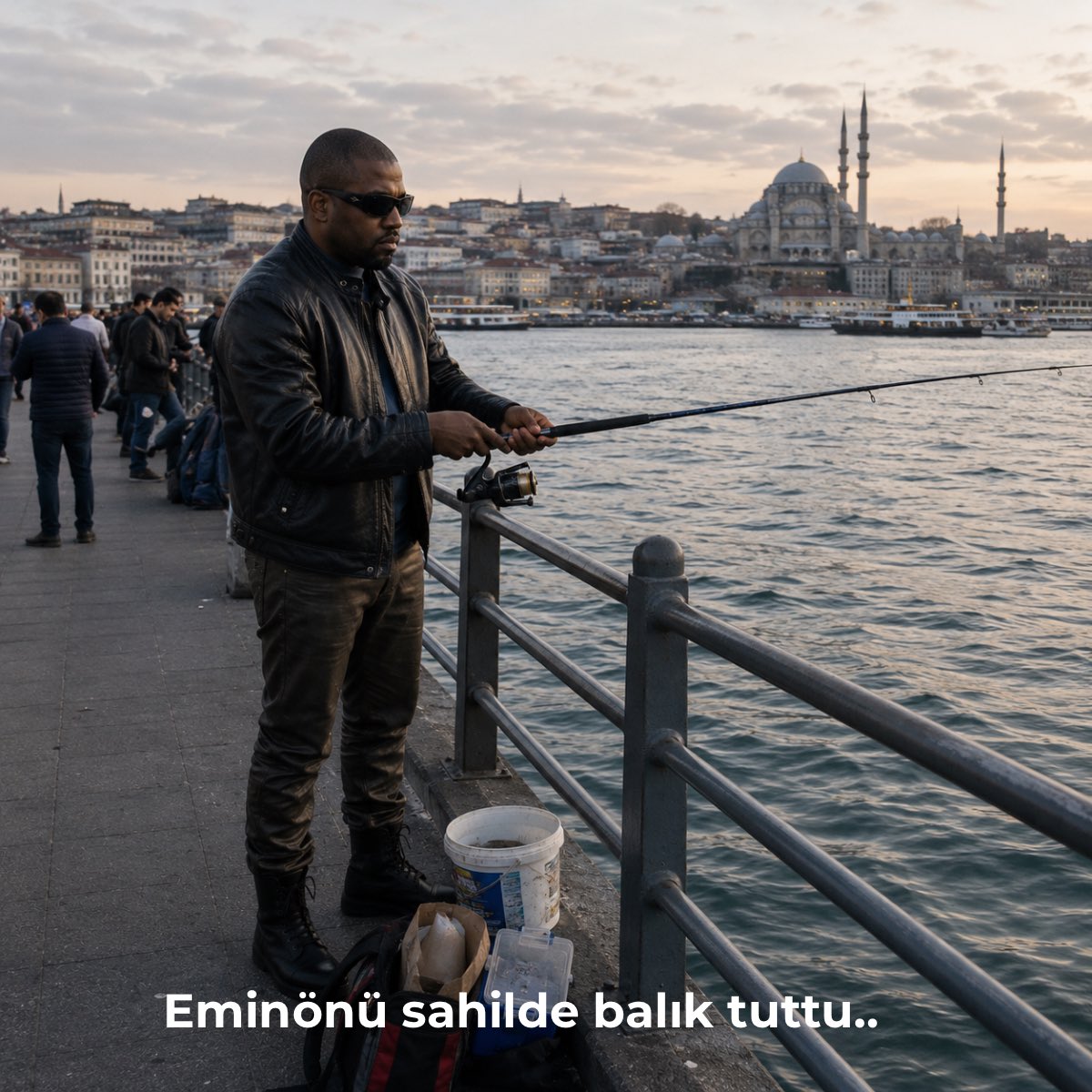 deydo_'s tweet photo. Kanye West İstanbul’da kayboldu ve tam bir İstanbulluya dönüştü. https://t.co/L6aUZh9t8m