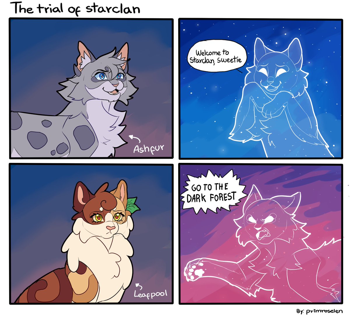 primroselen's tweet photo. Starclan: Let's ignore that Ashfur tried to assassinate their leader and three young cats https://t.co/jKSBQYCvXs