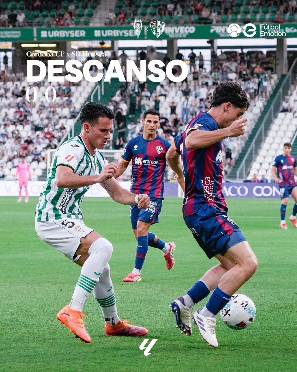 SDHuesca's tweet photo. DESCANSO | No se mueve el marcador.

0-0 | #CórdobaHuesca🔵🔴 https://t.co/9qVo7z5hGy