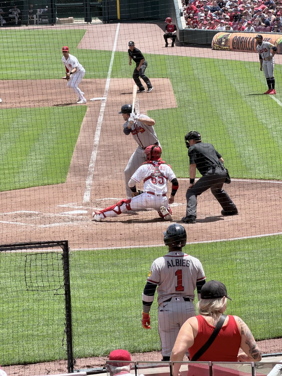 ElderShobe's tweet photo. Beautiful day for baseball ⚾️!! Watching my Braves in the Natti.
#BravesCountry https://t.co/JJXbyLm1Ta