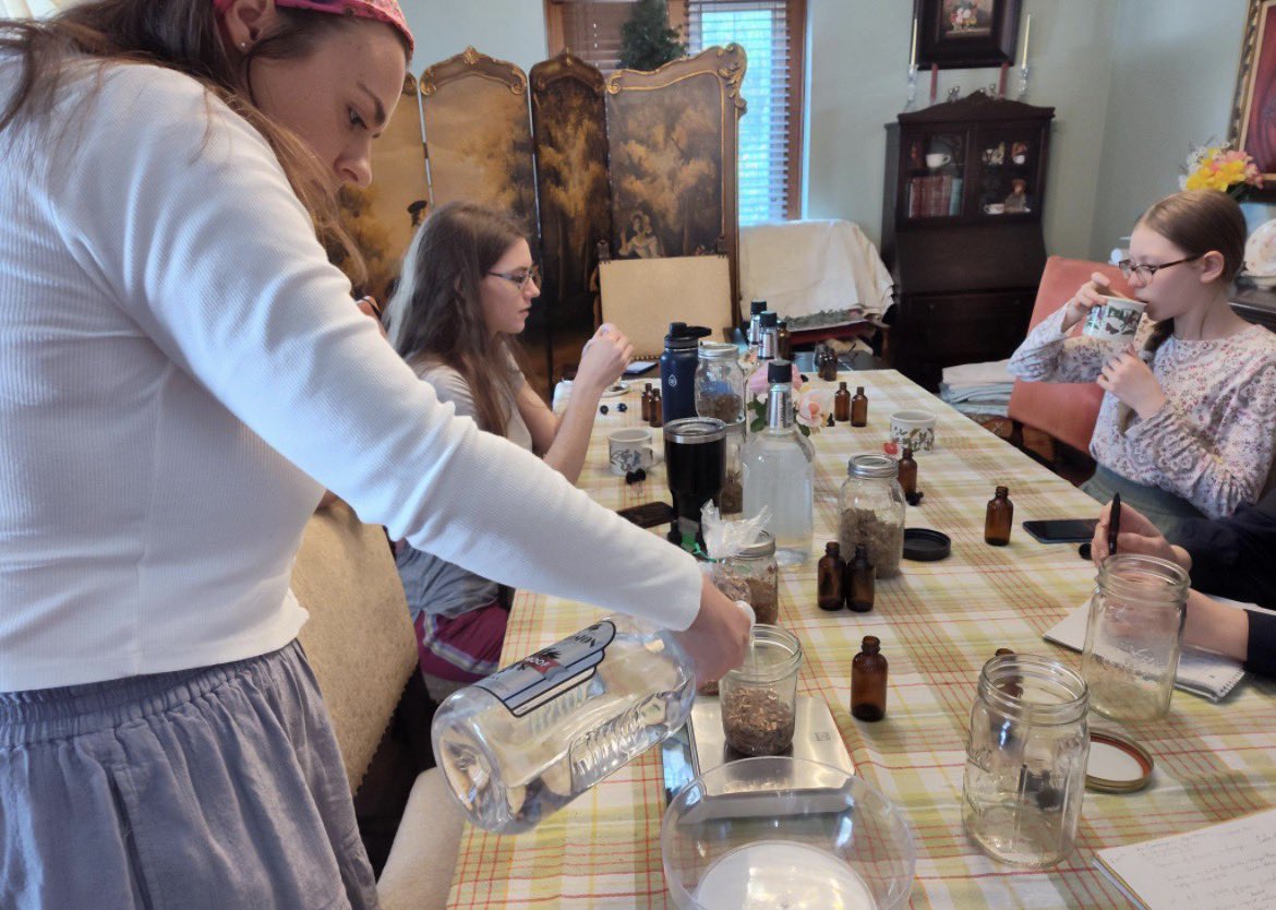 CatholicLand's tweet photo. Learning about home made tinctures in the Dayton Ohio CLM chapter. https://t.co/Eu4lPTupd9