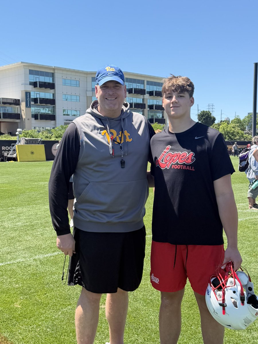 benbutsko1's tweet photo. Had a great time learning and competing at @Pitt_FB today. Huge thank you to @CoachDarveau and @Pitt_FB for having me out!

@PA_TodaySports @wpial7 @WPIAL_Insider @TheWPIALEdition @wpialsportsnews @SWiltfong_ @adamgorney @drossman @kubdog5  @ChadSimmons_ @BrianDohn247 @AllenTrieu @TomLoy247 @AvonworthFB