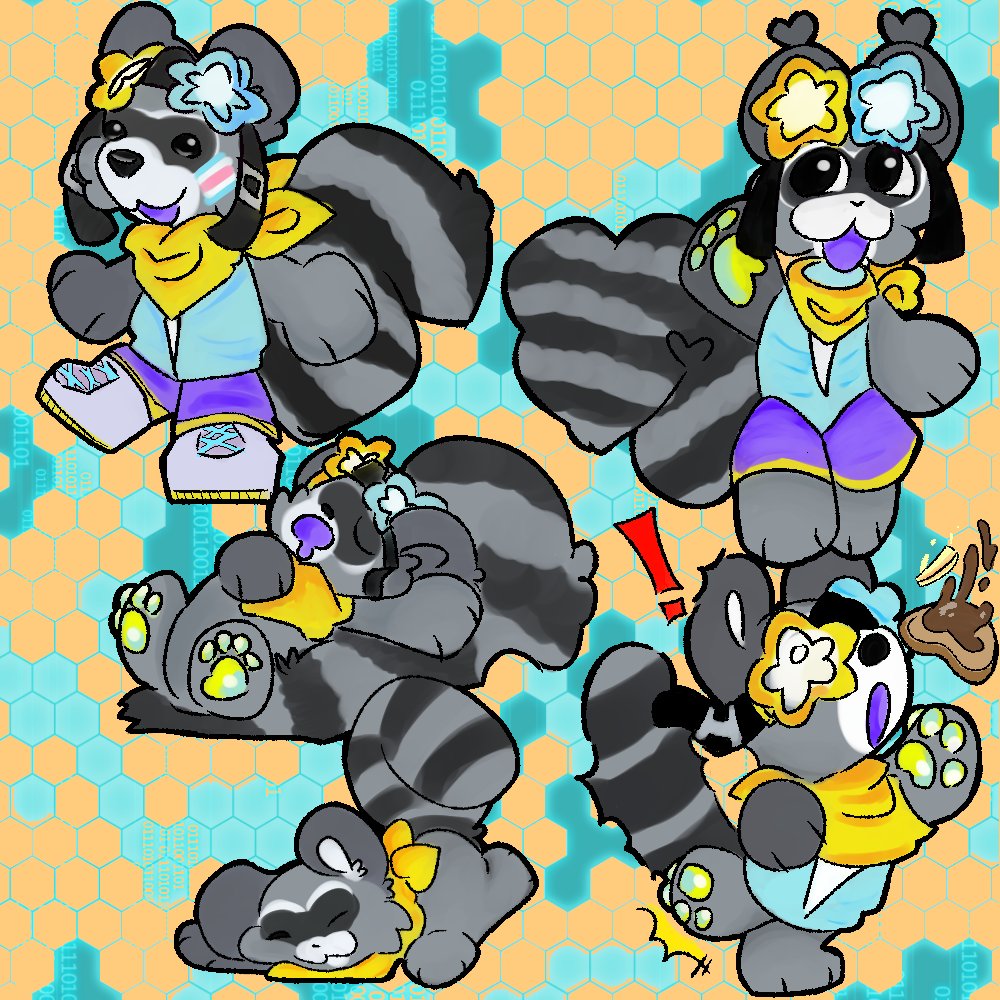 DeviantDennster's tweet photo. @heresvix my goob!!! very simple, very raccoon https://t.co/HINHJzrwxm