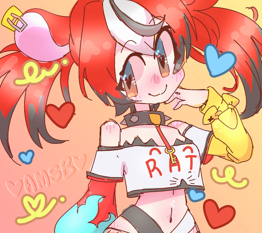 Ashleyms_bunnys's tweet photo. heres a cute sketch i did during my 24 hr strem! 
#sketch #HakosBaelz #vtuber https://t.co/JAk0UcDHCn