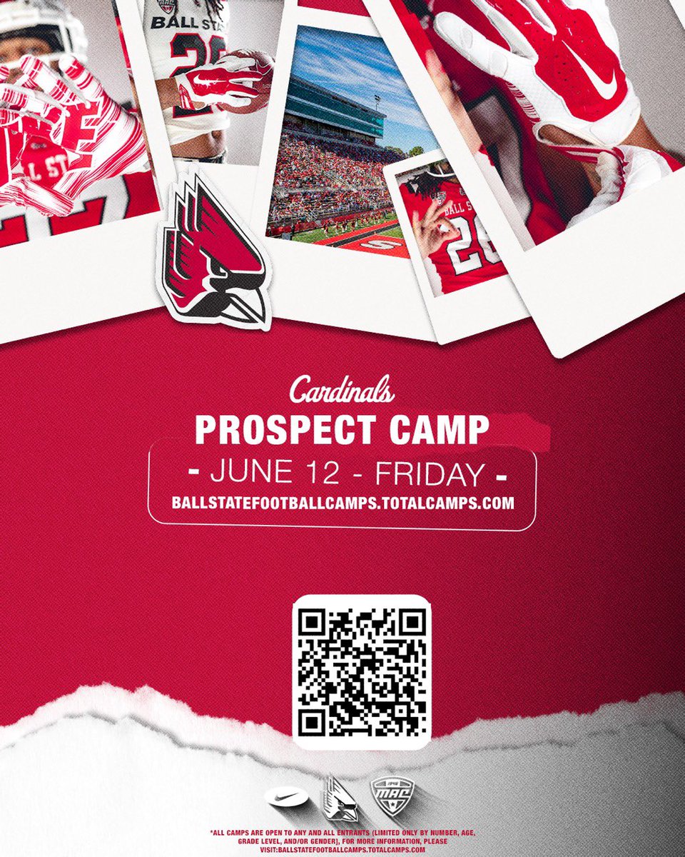 NChime28's tweet photo. Can’t wait to compete at @BallStateFB prospect camp! Thank you @Joey_Suchy for the invite. https://t.co/GHhFSNN84L