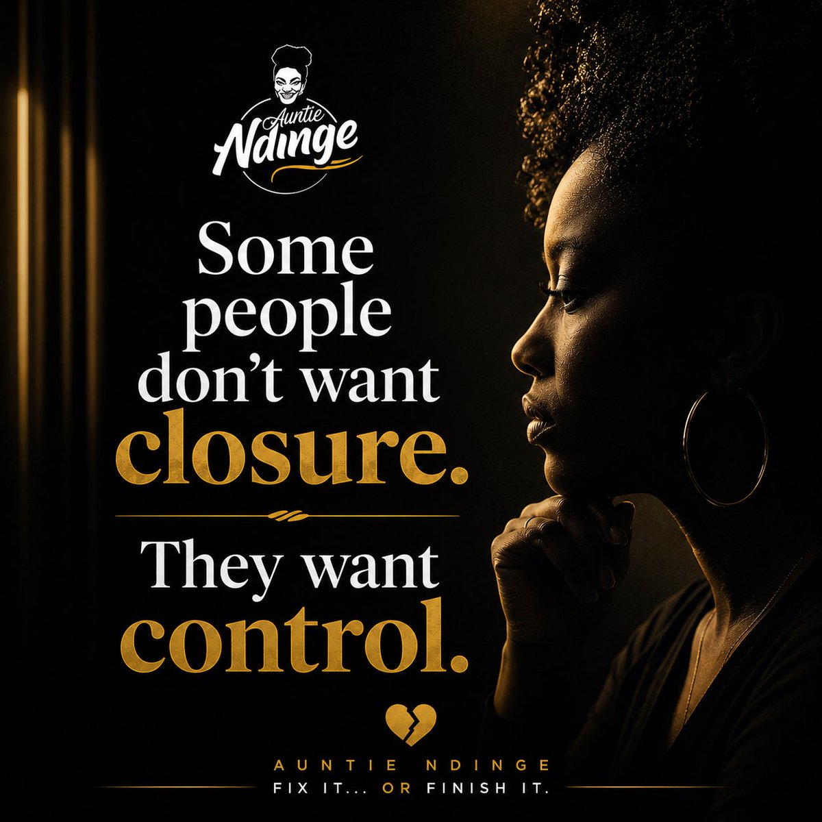 auntiendinge's tweet photo. Sometimes the hardest thing to accept is that not everyone wants healing...

#AuntieNdinge https://t.co/fphKEOkWAL