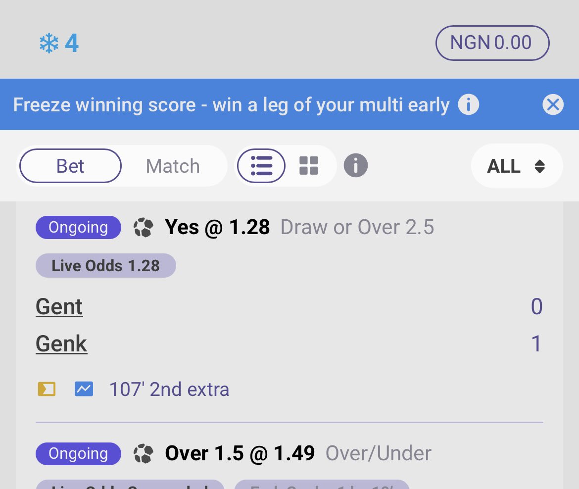 imagetthere's tweet photo. @39billion These @Footballcombet are scams, imagine game that’s played finished since they didn’t mark it, hoping for the next game to cut the ticket… I’ve noticed this for a while now whenever I stake game they’ll always use one game to hold the ticket, even if the games played finish https://t.co/qdnyLxUQIv