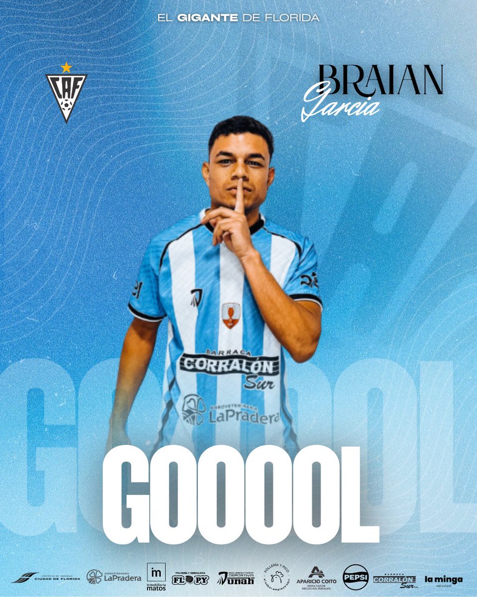 AtleticoFlorida's tweet photo. 🙌🏼 ¡𝑮𝑶𝑶𝑶𝑶𝑶𝑶𝑶𝑶𝑳 𝑫𝑬𝑳 𝑪𝑨𝑭! 🩵🤍🩵🩵

⚽️ Braian García ✨
1-0 https://t.co/yBR70Hcq6q