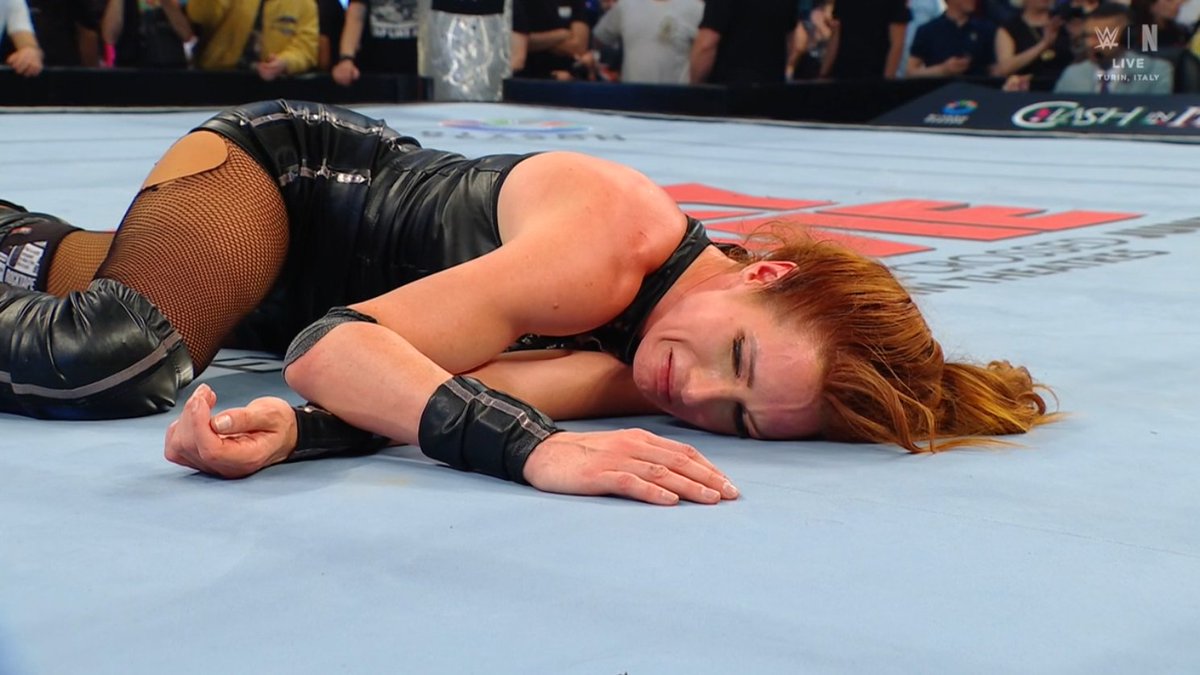 RhodesKotaEra's tweet photo. So disappointed in Becky Hogan, she never puts over new talent on PLEs, she never does absolutely ANYTHING to help ANYONE but herself.

Becky Hogan strikes once again.

#WWEClash https://t.co/xcRE1OT1gG